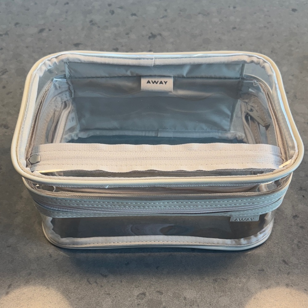 Away Transparent Cosmetic Case - Light Gray